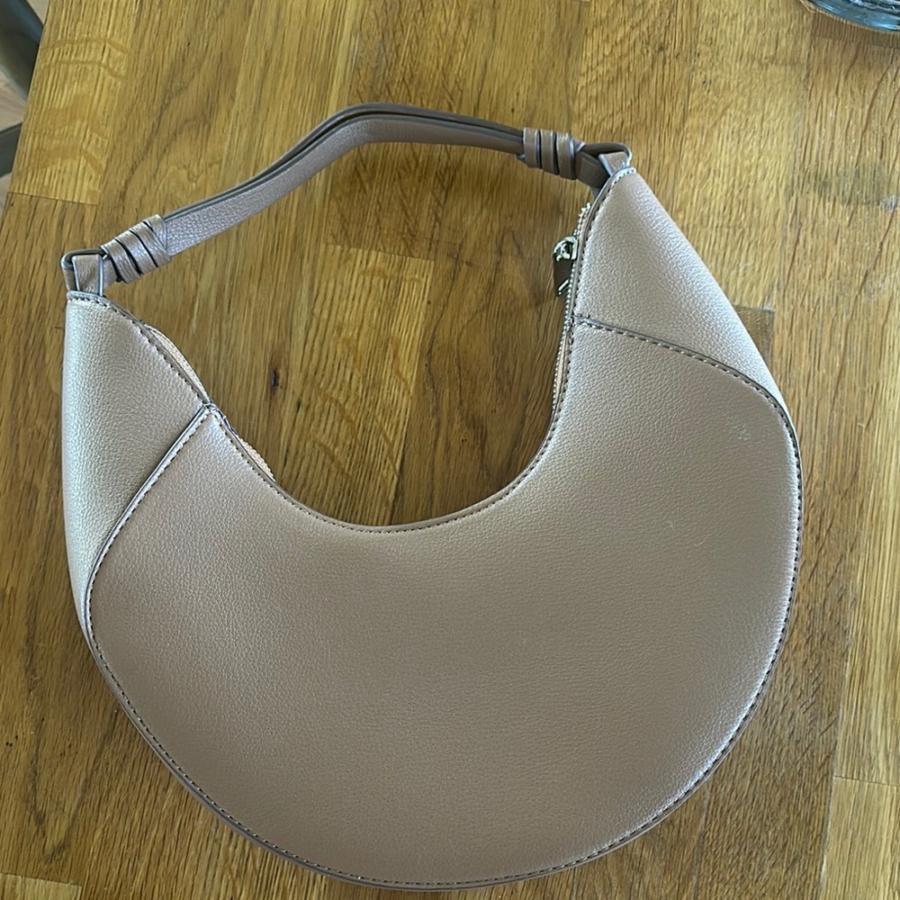 Elegant Taupe Hobo Bag